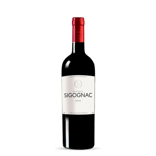 Bottiglia di Médoc Cru Bourgeois Château Sigognac – Vino rosso potente con note di frutti rossi e spezie, 750 ml