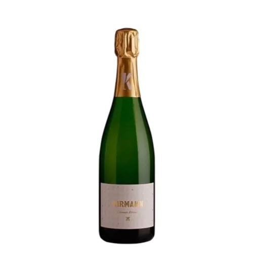 Bottiglia di Crémant d'Alsazia Pinot Bianco – Spumante metodo classico con note di frutta bianca e agrumi, 750 ml