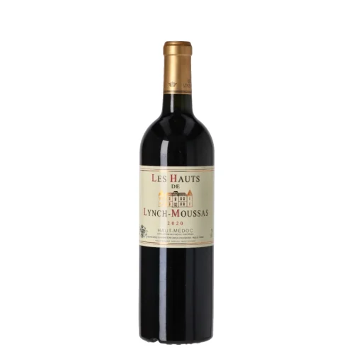 Bottiglia di Haut-Médoc Les Hauts de Lynch-Moussas – Vino rosso potente con note di frutti rossi e spezie, 750 ml